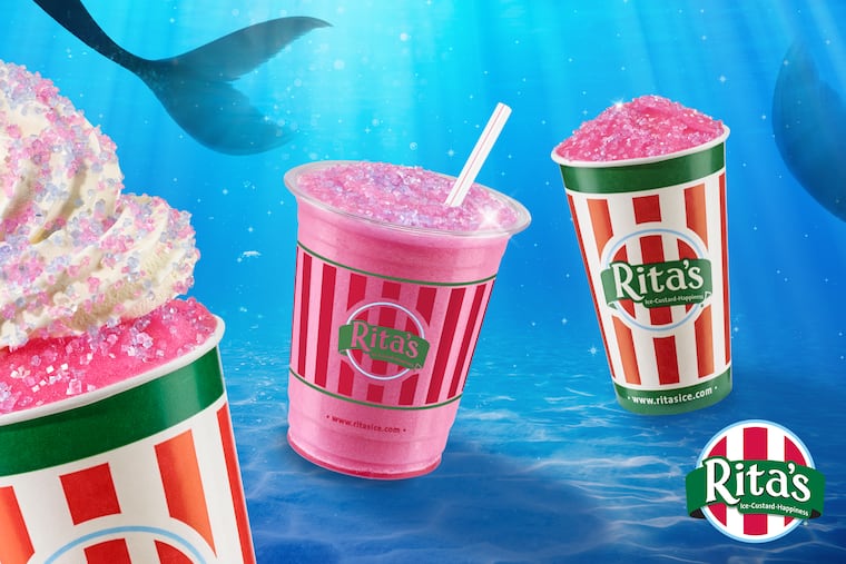 Rita's Italian Ice & Frozen Custard's new flavor is Mermaid Italian ice.