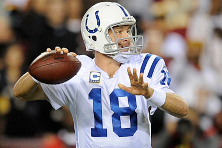 Peyton Manning and the Colts are 5-2 this season. (AP Photo/Nick Wass, File)