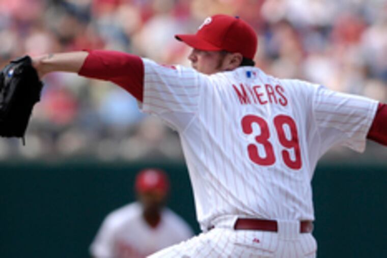 Brett Myers so far has made successful transition from staff ace to bullpen and now will become the Phillies' closer.