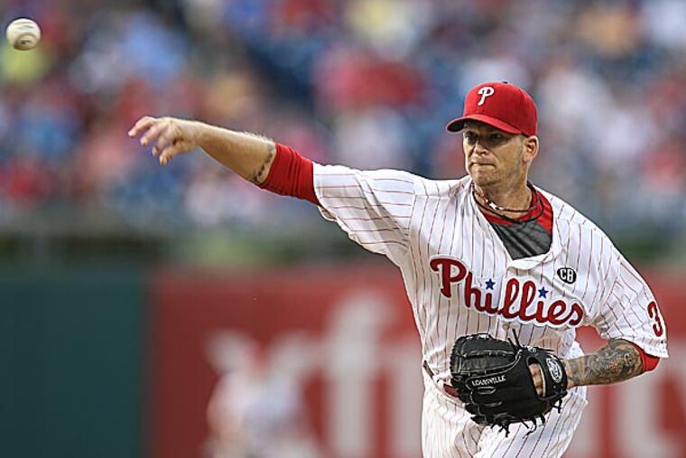 Phillies starting pitcher A.J. Burnett. (Steven M. Falk/Staff Photographer)