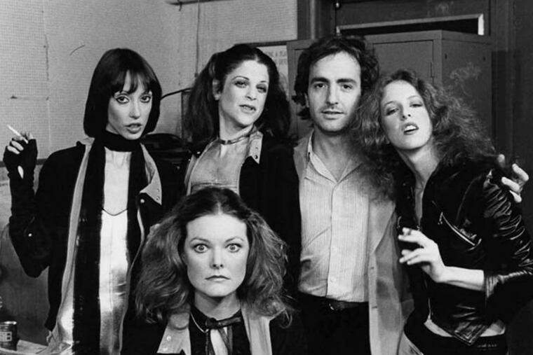 "Saturday Night Live" creator Lorne Michaels with (from left) guest Shelley Duvall, and cast members Jane Curtin, Gilda Radner, and Laraine Newman in 1977, from the documentary quot;Live from New York!" (Eddie Baskin)