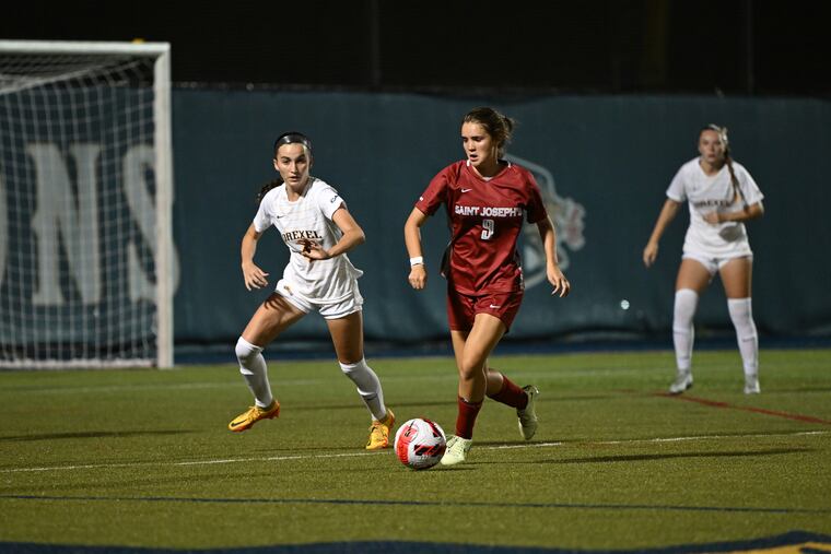 St. Joe's freshman Juliette Muro, who hails from Madrid, has brought a tactical presence to the Hawks' midfield this season