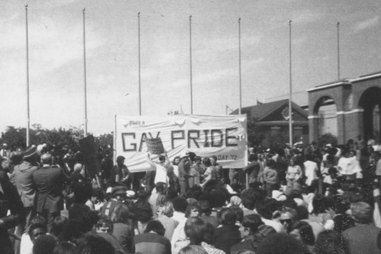 Thousands attended Philly’s first gay pride march in 1972, despite fears that spectators might attack them.