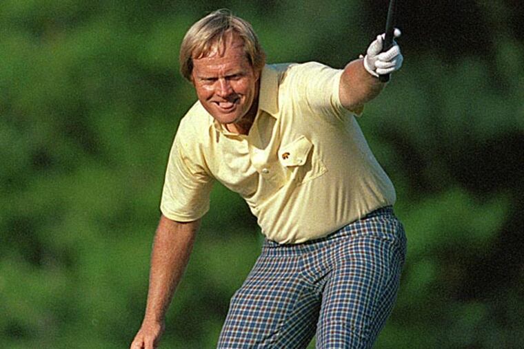 Jack Nicklaus came to share some thoughts about the 50th anniversary of the first of his six victories at Augusta National. (Phil Sandlin/AP file photo)