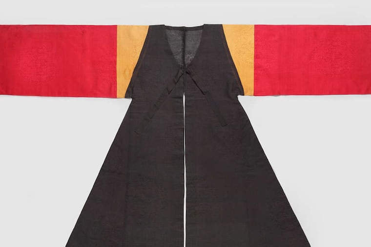 Korean military costume, silk, 19th century.