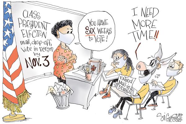 Politic Numbers Cartoon Political Cartoon: Count the ballots on Election Day