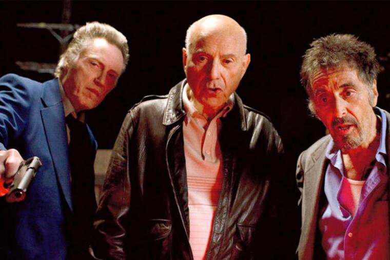 The "Stand Up Guys" : Al Pacino (right), just out of jail; his old pal Christopher Walken (left), and Alan Arkin. SAEED ADYANI / Roadside Attractions