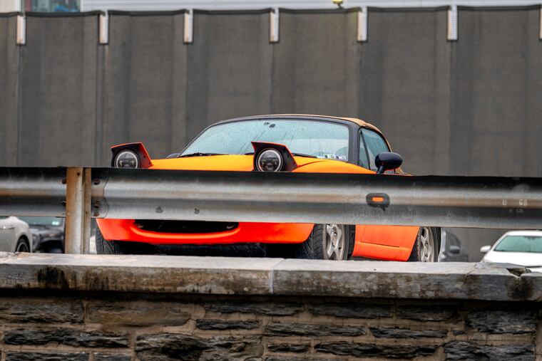 February 6, 2023: An anthropomorphic scene in a Temple University parking lot.