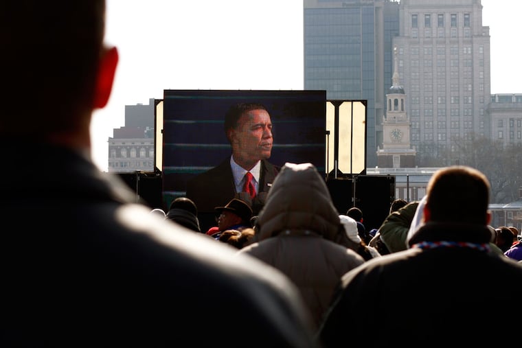In the years since President Obama gave his first inaugural address in ’09 to an audience that included those watching on a giant screen outside Independence Hall, the economy has made strides.
