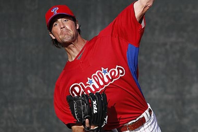 Cole Hamels’ elbow inflammation was big news in spring training. (David Maialetti/Staff Photographer)