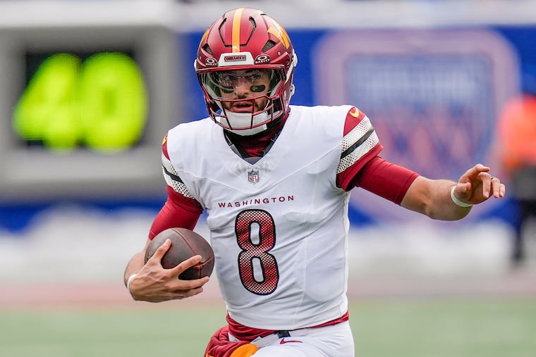 Commanders quarterback Marcus Mariota is 2-5 as a starter this season, helped Washington end a long losing streak on Sunday against the Giants.