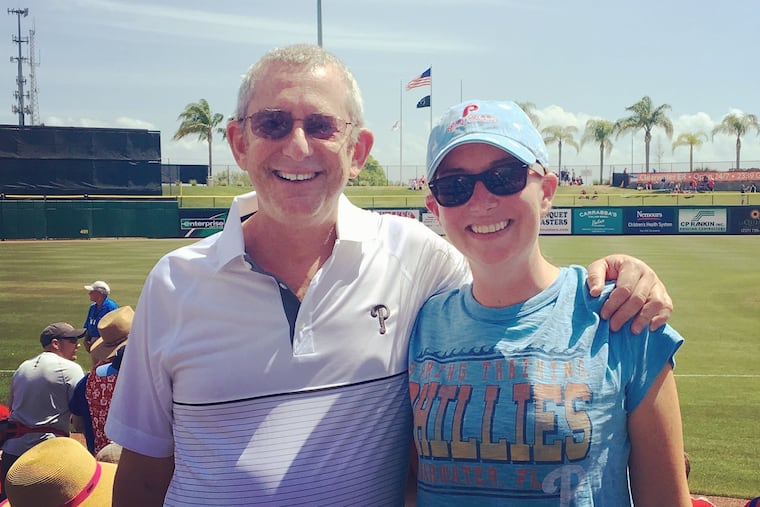 Jack Katz and his daughter, Rose, went together to see the Phillies at spring training in Clearwater, Fla., for 10 straight years.