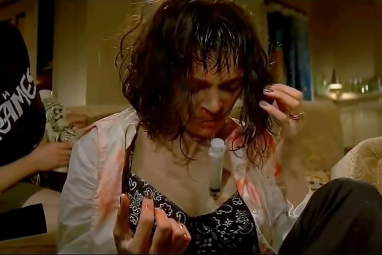 In this scene from "Pulp Fiction," Uma Thurman's character is revived from a heroin overdose with a shot of adrenaline to her heart. In real life, opioid overdoses can be reversed more effectively and less dramatically with a nasal spray, naloxone.