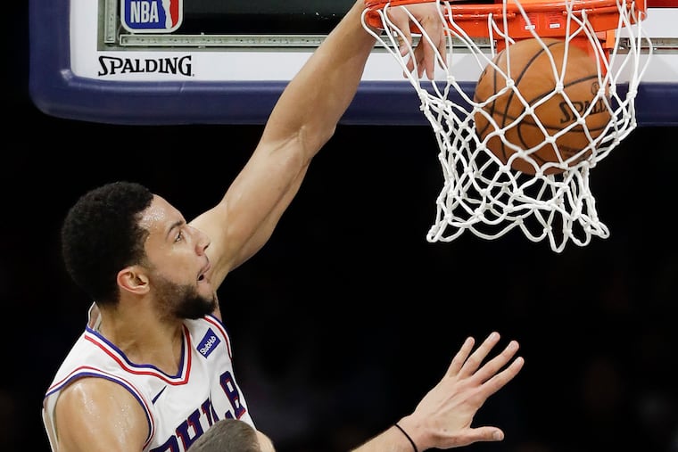 Sixers guard Ben Simmons had been impressive during the first two days of training camp.