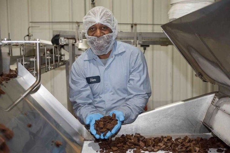 Dion Drew, 39, works as a supervisor at Greyston Bakery in Yonkers. Convicted of selling drugs, he served four years in prison before getting hired at Greyston in 2009. Now he's the company's most passionate preacher on the value of giving people a second chance. It helps them, but it trickles through the whole community, he says, as people like him become alternate role models, showing young people that they don't have to sell drugs to have a good life.