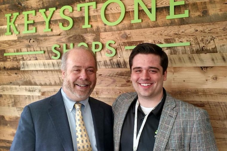 George Badey and his son Mike Badey returned to their South Philly roots as they opened a medical marijuana dispensary at 300 Packer Ave., on July 19, 2019.