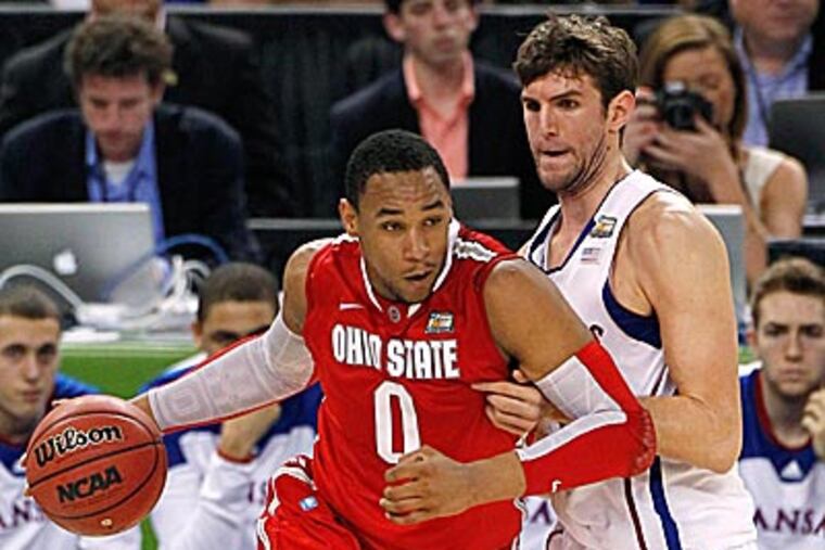 Some doctors have said that Jared Sullinger has a bad back, and have advised teams against drafting him in Round 1. (Bill Haber/AP)