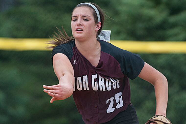 Avon Grove pitcher Maggie Bright. (Ron Tarver/Staff Photographer)
