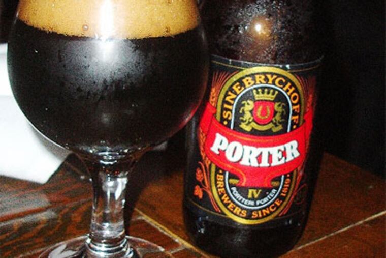 A pint of Sinebrychoff Porter from Finland is dark and forbidden; go ahead, you know you want to.