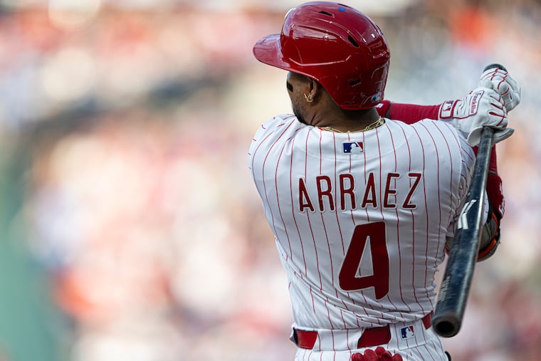 Phillies second baseman Luis Arraez has more hits than any player since 2022.