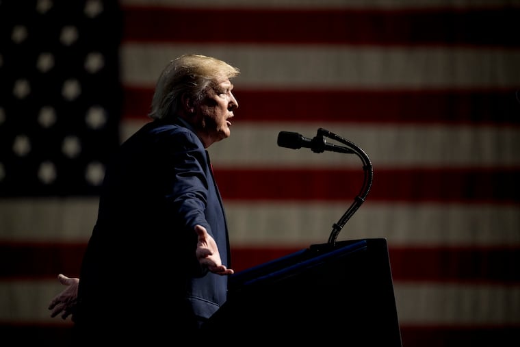 President Donald Trump speaks at the Turning Point USA Student Action Summit at the Palm Beach County Convention Center in West Palm Beach, Fla., Saturday, Dec. 21, 2019.