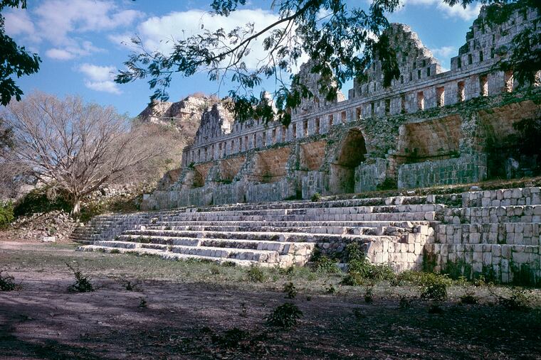 At Uxmal, in Yucatan state, Mexico, the 150 acres are oriented according to astronomical patterns, such as the cycles of Venus. Its pyramids and temples are mostly better preserved than those at Chichen Itza, with clearly seen intricate hieroglyphic carvings.