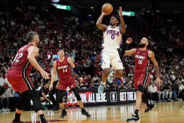 Sixers guard Tyrese Maxey shot 4-of-20 in a Christmas Day loss.