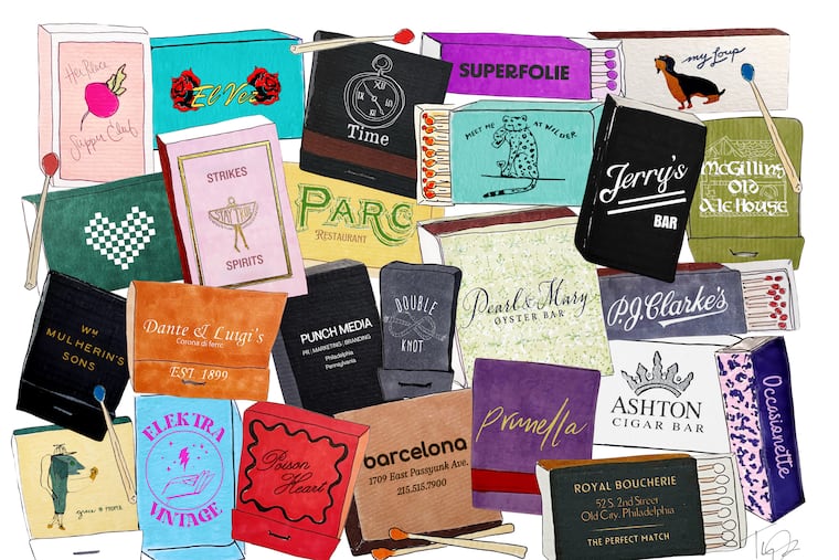 Tessa York has cultivated a reputation as Philly’s foremost matchbook aficionado. She features photos of boxes from spots like Center City wine bar Superfolie and books from Queen Village restaurant Cry Baby on her Instagram account, Meet Your Matches, where she documents matches from Philadelphia and beyond to her more than 8,300 followers.