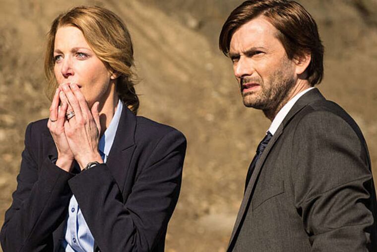 "Gracepoint," starring Anna Gunn and David Tennant is a 10-part series transplanted from Britain and retooled for an American audience. (Fox)