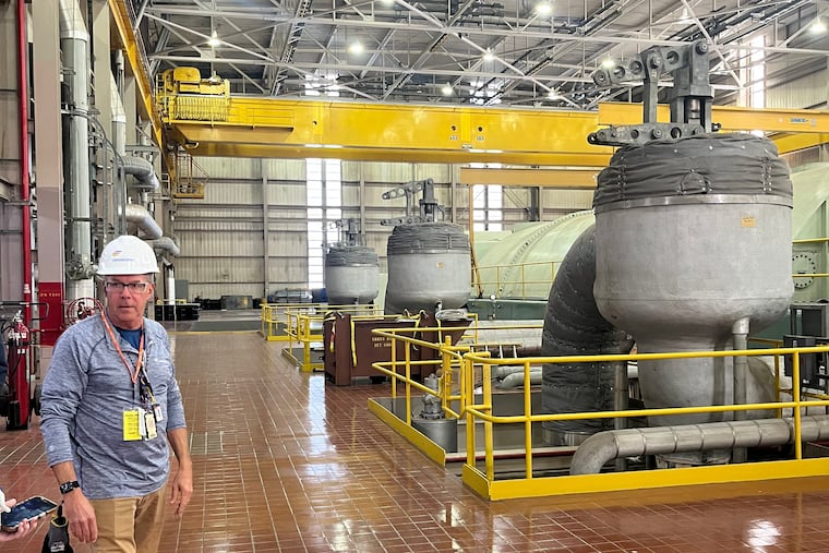 Craig Smith, a veteran nuclear plant operator, as work began in late 2024 on the Christopher M. Crane Clean Energy Center, a Constellation Energy uranium-powered electric plant at Three Mile Island in the Susquehanna River near Middletown, Pa.