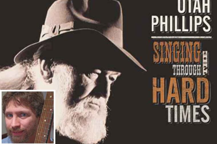 West Chester cleric Dan Schatz, inset, helped produce Grammy-nominated folk-music album "Singing Through the Hard Times: A Tribute to Utah Phillips."