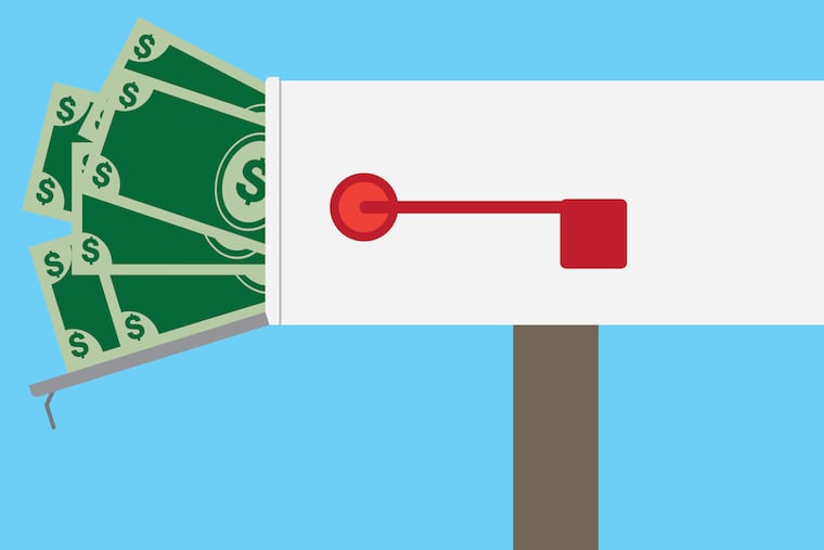 Police are looking for information about a man who left a cash in a Delco mailbox.