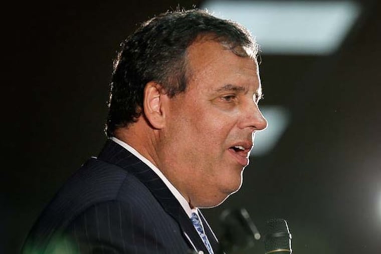 New Jersey Gov. Chris Christie speaks during fundraiser for Iowa Gov. Terry Branstad, Thursday, July 17, 2014, in Davenport, Iowa. (AP Photo/Charlie Neibergall)