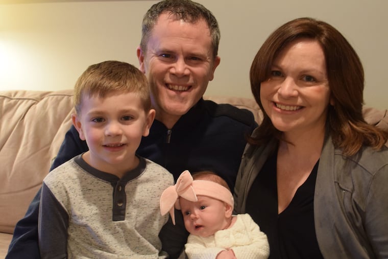 Andrew and Jessica Spiegler with kids Drew and Blair.