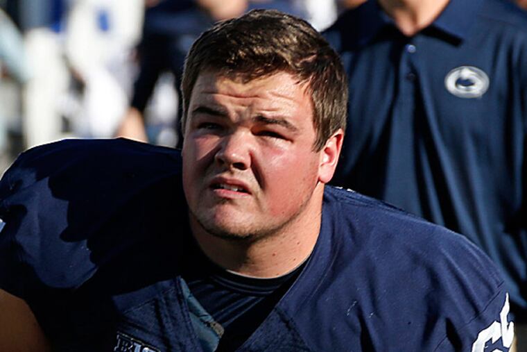 Penn State offensive lineman Miles Dieffenbach. (Gene J. Puskar/AP)