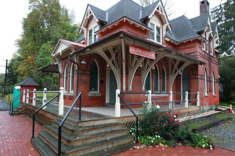 The Glen Mills train station, also home to the Thornbury Historical Society. ( MICHAEL BRYANT / Staff Photographer )