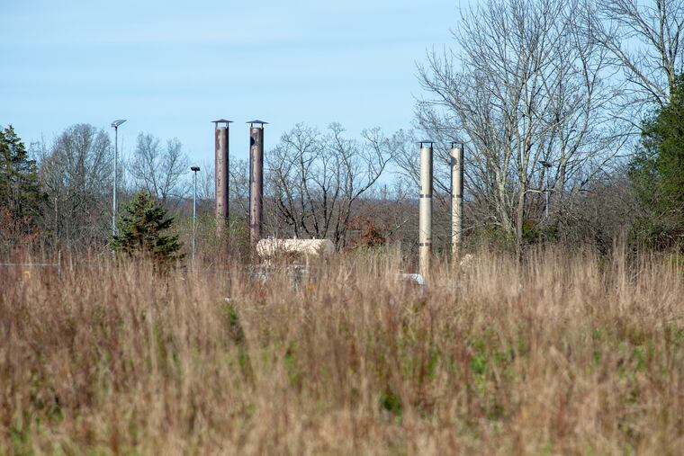 The proposed site of a compressor station for the Adelphia Gateway pipeline in West Rockhill Township sits a few hundred feet from homes.
