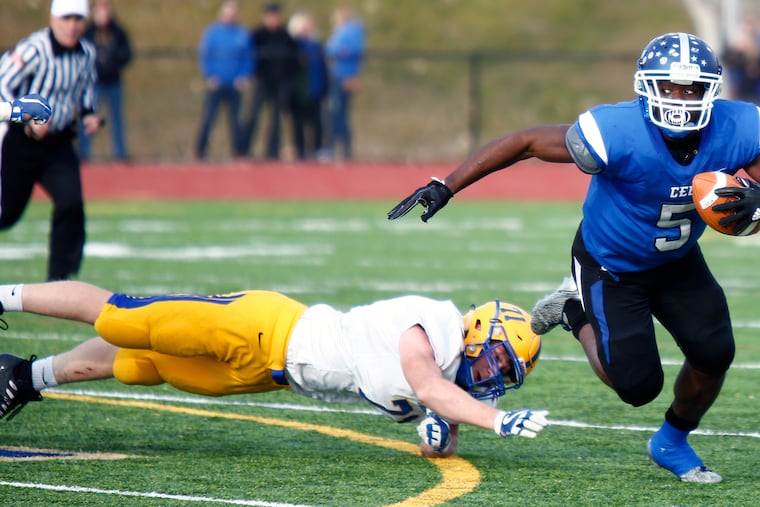 Conwell-Egan senior running back and Boston College recruit Patrick Garwo.