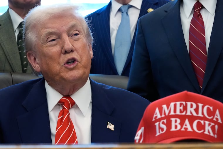 President Donald Trump speaks in the Oval Office of the White House, Tuesday, Feb. 3, 2026.