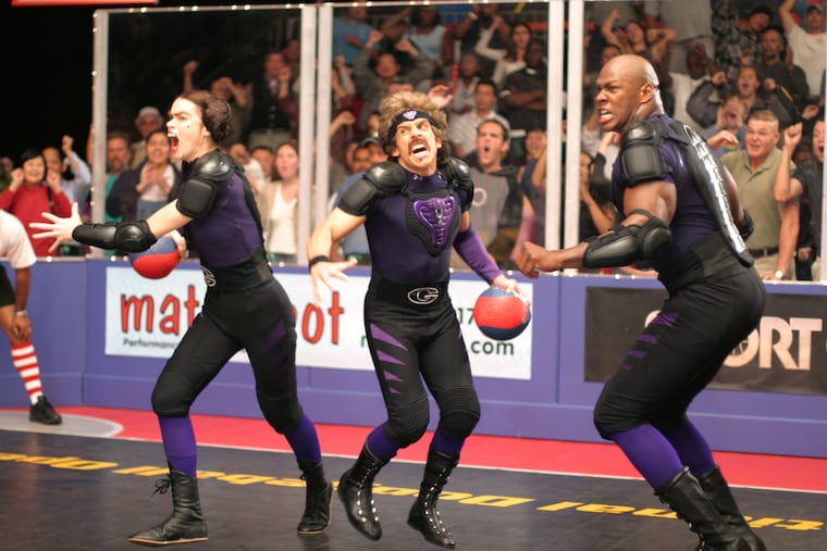 A still from the movie Dodgeball.