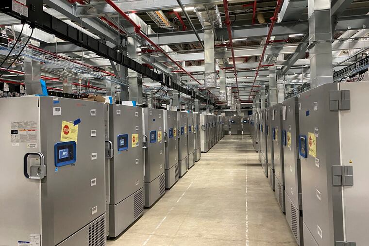 Pfizer's COVID-19 vaccine storage facility in Kalamazoo, Mich.