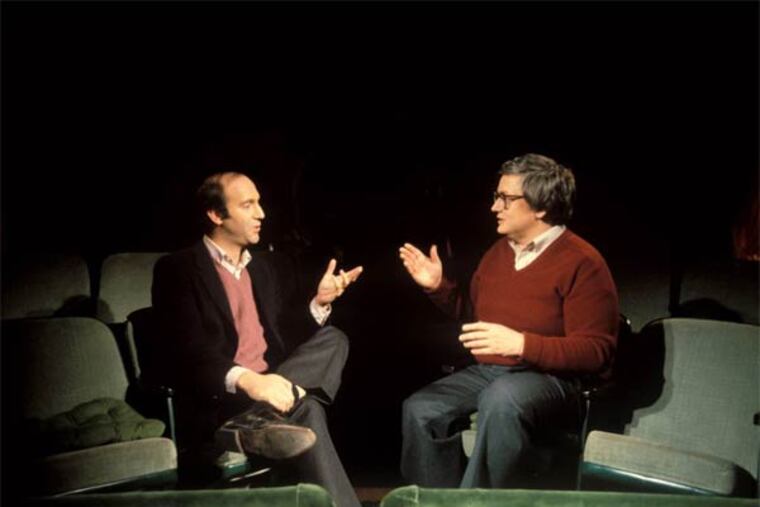This undated photo released by Magnolia Pictures shows film critics Gene Siskel, left, and Roger Ebert used in the documentary "Life Itself." (AP Photo/Magnolia Pictures, Kevin Horan)