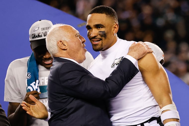 Jeffrey Lurie has expressed his admiration for Jalen Hurts, a similar dynamic to the one he's shared with previous Eagles QBs.