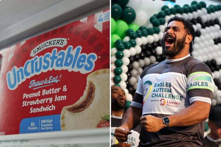 Uncrustables, a favorite of Jordan Mailata and the Eagles offensive line, are no longer the official sandwich of the NFL.