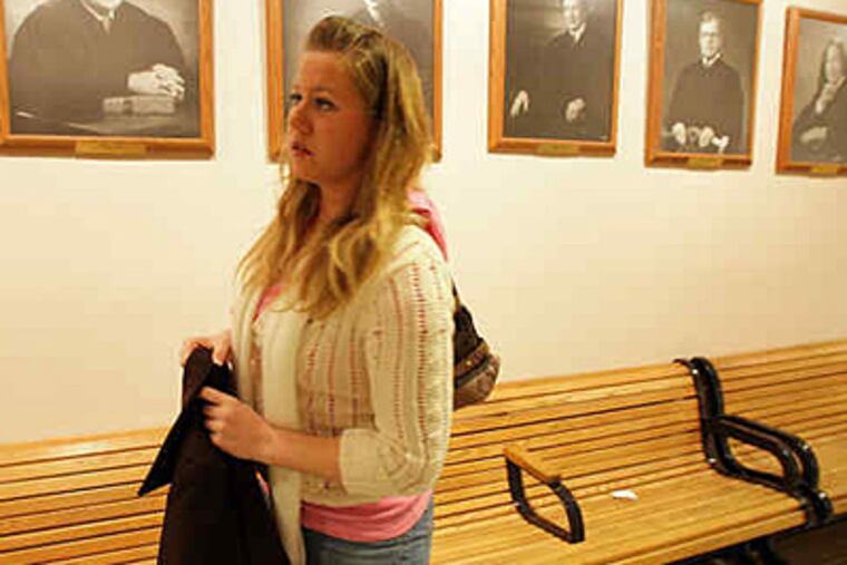 Kathleen Griffin was facing two years in jail for identity theft before she came into Delco's Treatment Court. ";It's a life-changing experience," she says today. (Yong Kim / Staff Photographer)