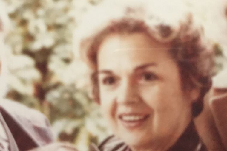 Michelena Annaloro Bruno Maggio, known as Lena, holding her grandson, Peter James Maggio.