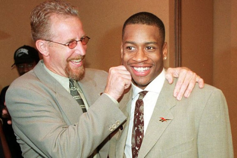 Pat Croce, Allen Iverson are all smiles on draft night in 1996.