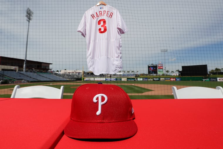 Bryce Harper's new No. 3 jersey.