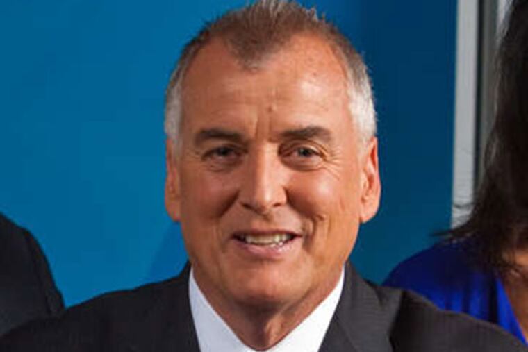 Warminster police are investigating claims that Don Tollefson (Center) reneged on promises to provide tickets and travel packages to Eagles games and other sporting events. (courtesy photo)