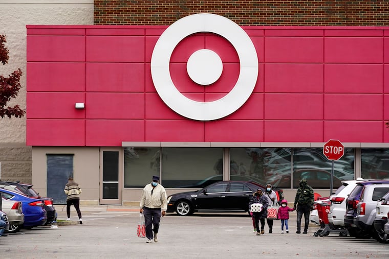 A Philadelphia Target store is pictured on Nov. 17, 2021. Two Philadelphia women are suing Target after they say they were severely injured by children riding around in electric shopping scooters at its Cherry Hill store.